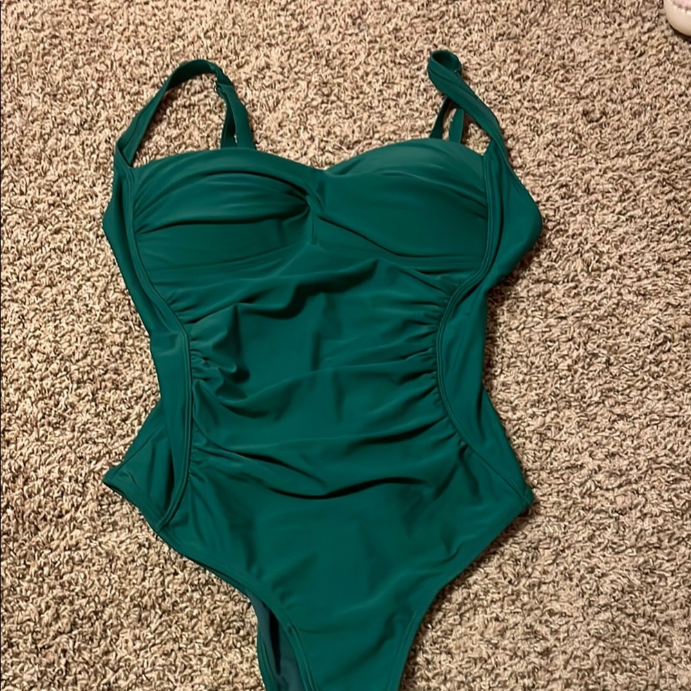 Emerald Green Women's One Piece Swimsuit
